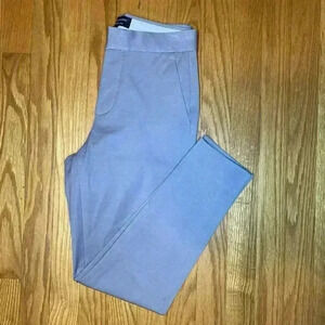 Banana Republic Womens Pants‎ Gray Size 0p High Rise Slim Ankle Cotton Blend